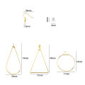 Silver Gold Color Copper Hoops Earrings Kit Earrings Clasps Hooks Ear Wire Hoops Earrings Wires For DIY Jewelry Making Supplies.
