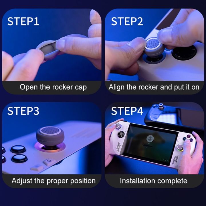 4pc%20Rocker%20Caps%20Silicone%20Joystick%20Cover%20Handheld%20Console%20Game%20Controller%20Stick%20Thumb%20Grip%20Anti%20Slip%20for%20Asus%20ROG%20Ally/Steam%20Deck%20-%20Image%203