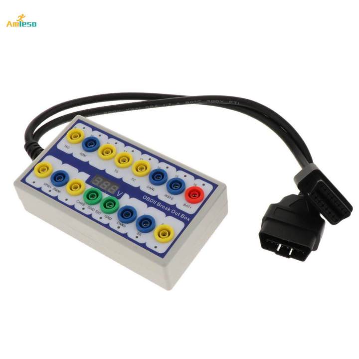 OBDII Breakout Box Break Out Box Car Protocol Detector Auto Can Test Bo