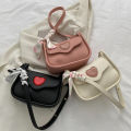 New Design Sling Bag Women Korean Style Cute Shoulder Bag Soft Leather Crossbody Bag Underarm Bag. 