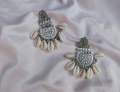 Silver half cada kori earrings. 