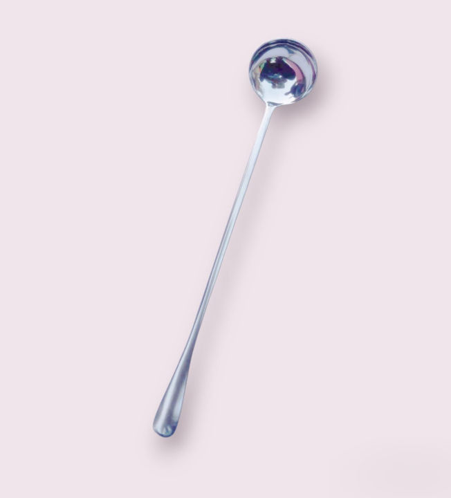 Steel Long handle Pickle Spoon Round Shape -1 Pieces-23cm/9 Inch