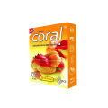 Coral Condom 3 Fruits Flavors Lubricated Natural Latex - Single Pack. 