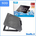 Laptop Cooling Pad laptop cooler Rgb N99 With 2 Dual Fan Stand laptop cooler stand Notebook Cooling Pad N182 With 2 Dual Fan Black. 