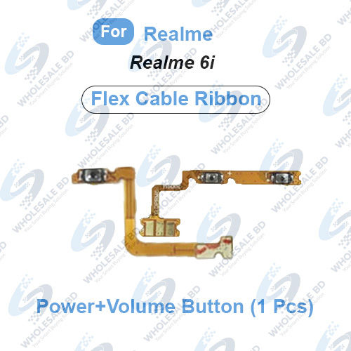 Realme%206i%20Power%20On/Off%20Switch%20Button%20Side%20Volume%20Up%20Down%20Buttons%20Flex%20Cable%20Replacement%20Parts%20(Wholesale)%20-%20Image%202