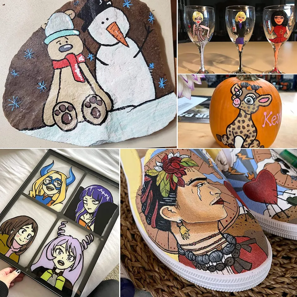 Acrylic Paint Marker Pens Premium Waterproof Permanent Paint Art