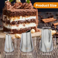 #61 #122 #123 3Pcs/set Rose Petal Piping Nozzle Cake Decorating Icing Tip Stainless Steel Pastry Nozzles For Cream Korea Bean Paste Flower Petal. 