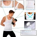 Mens Slimming Body Shaper Vest to Hide Man Boobs Shapewear Compression Shirt Abs Abdomen Slim Undershirt. 