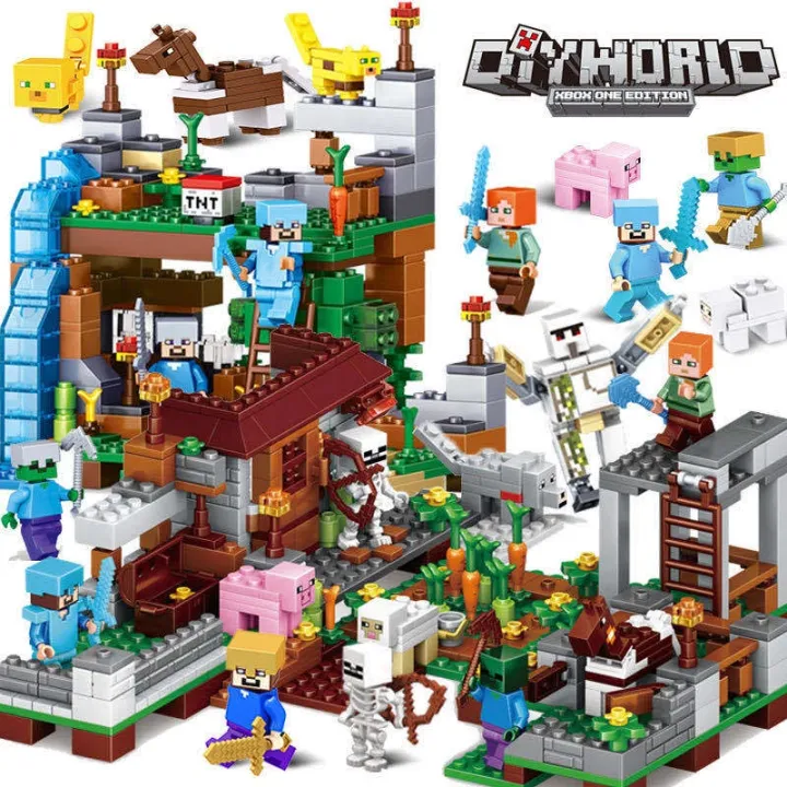 %EF%BC%88New%EF%BC%89Minecraft%20Lego%20Brick%20Village%20et%20Minifigure%20Diy%20Education%20Toy%20Gift%20720%20%208%20in%201%20-%20Image%203