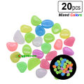 20 pcs x Artificial Luminous Stone Glow in the Dark Fluorescent Pebbles Aquarium Decorative Stones.