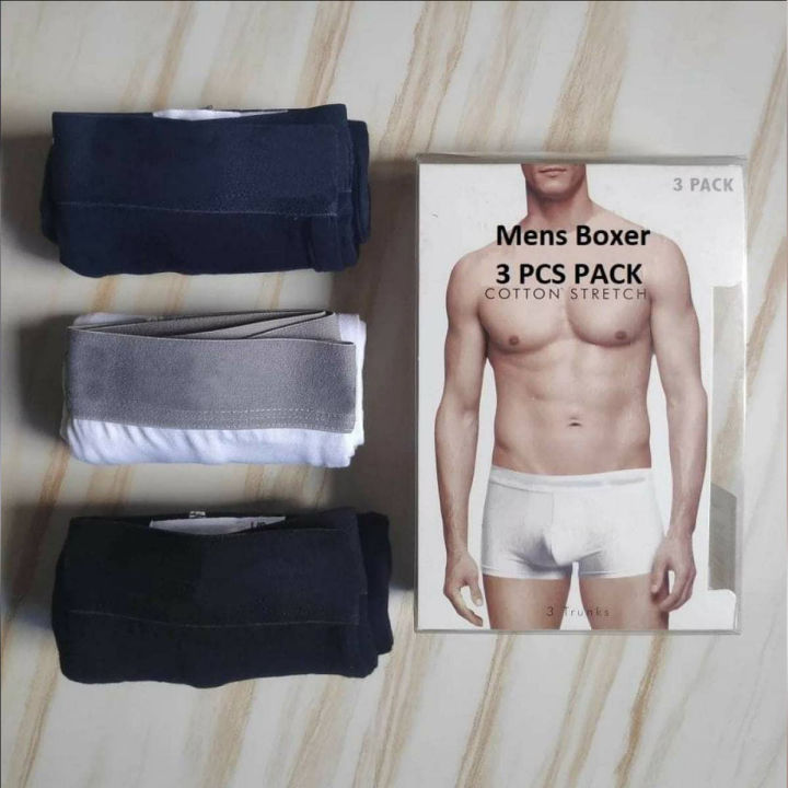 Stylish Boxer Underwear for Men - 3Pcs
