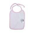 White Color Printed Cotton Washable Bibs For Baby. 