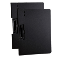 A4 Foldable Clipboard Black Clipboard Folder with Cover, Non-Punch Binder, Letter Paper Folder, in Schools and Business Offices. 