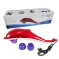 Dolphin Infrared Body Massager  Electric Dolphin Massager Back Massage Hammer Vibration Infrared Stick Roller Cervical Body Relaxation. 