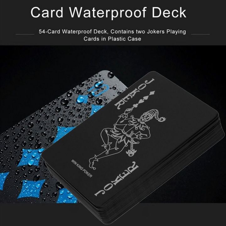 %E3%80%90Exclusive%E3%80%91%2054pcs/deck%20Waterproof%20PVC%20Plastic%20Cards%20Set%20Tricks%20Tool%20Pure%20Color%20Black%20Box-packed%20-%20Image%208