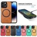 Fashions High Quality Wireless Charging Case for Xiaomi Mi 14 13 12T 12S Pro Redmi Note 11S 11 10 10S Cover Leather Magnetic for Magsafe Shell Fundas. 