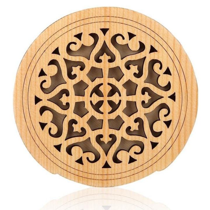 thumbnail image 2 of FAVOMOTO Guitar Soundhole Cover Acoustic Pickguard For Guitars Maple Wood Sound Hole Block Feedback Buffer Easy Install Protect Sound Hole Bird Pattern 2 of 10