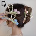 Dincior Girl Female New 2025 Two Flower Tulip Bouquet Hair Clips Hair Accessories. 