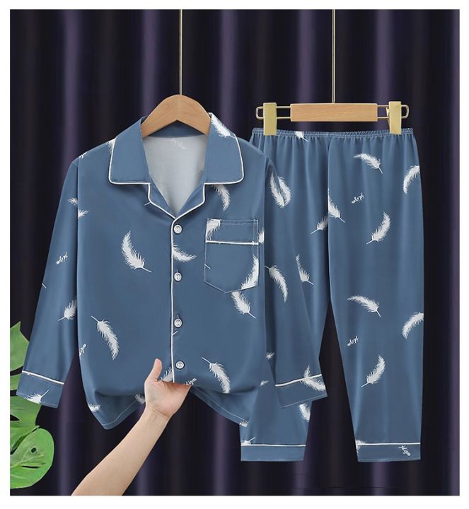 Teenager%20Boy%20Girl%20Pajamas%20Set%20Kids%20Spring%20Autumn%20Print%20Cute%20Cotton%20Sleepwear%20Long%20Sleeve%20Birthday%20Gift%20School%20Loungewear%203-16Y%20-%20Image%206