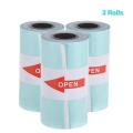 3pcs 57x30mm Sticker Paper Rolls - Thermal Adhesive Paper for Mini Printers | Perfect for Mini Printer Paperang, Memobird, Poooli, Barcode & Price Tag Printing. 