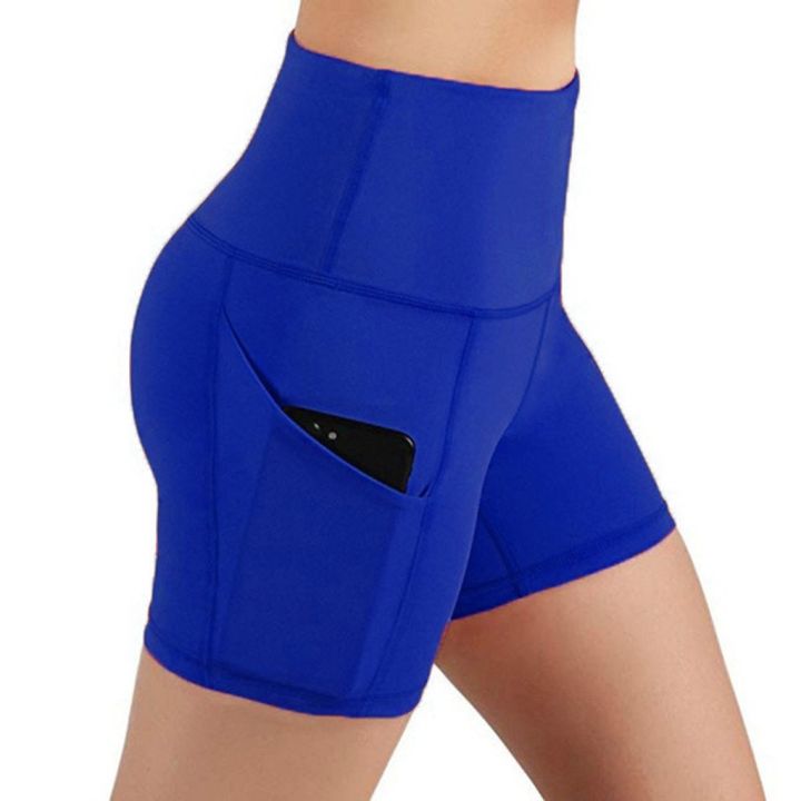 Gym%20Jogging%20Running%20Shorts%20Yoga%20Shorts%20Women%20High%20Waist%20Lifting%20Push%20Up%20Tight%20Sports%20Solid%20Pocket%20Fitness%20Yoga%20Short%20Pant%20d3%20-%20Image%206