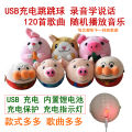 Anpanman Jumping Ball USB Charging Smart Voice Dialogue Seaweed Pig Jumping Ball Electric Plush Toy. 