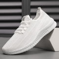 A drop delivery summer new men's mesh breathable mesh shoes, soft soles, comfortable casual shoes, sneakers, non-slip and wear-resistant. 