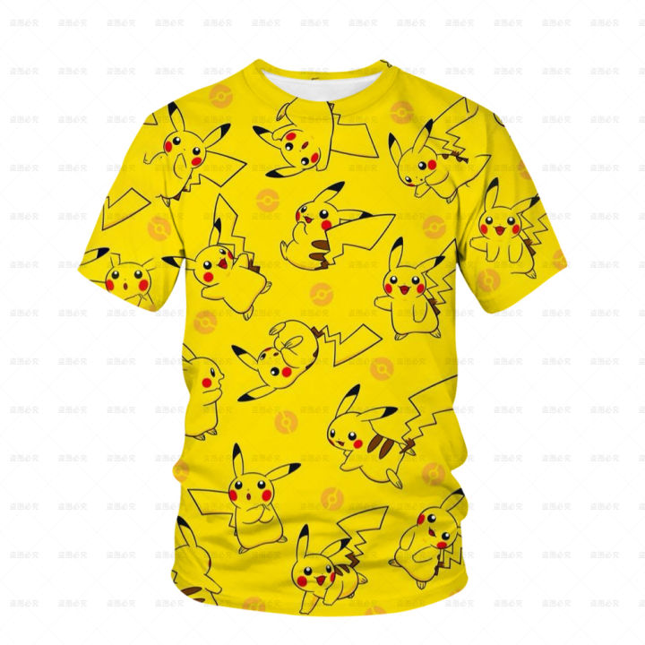 New%20Cute%20Pocket%20Monster%20Pikachu%20T-shirt%20Children's%20Cute%20Game%20Cartoon%20Print%20Fashion%20Harajuku%20Casual%20Short%20Sleeve%20Garment%204T-14T%20-%20Image%206
