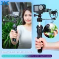 JJC 3.5mm Audio Adapter supports 3.5mm microphone audio input With Type-C Charging Port for DJI OSMO Action4 Camera. 