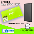 Oraimo Edge OPB-P116DN 10,000mAh Power bank | 2.1A Dual USB Output | 2A Type-C & Micro-USB Input. 