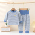 Children's nderwear suit Velet ajamas Women's Children's aby's Autumn hes wo-pure Crotch igh Waist Long Johns en's ome hes Children's hing.