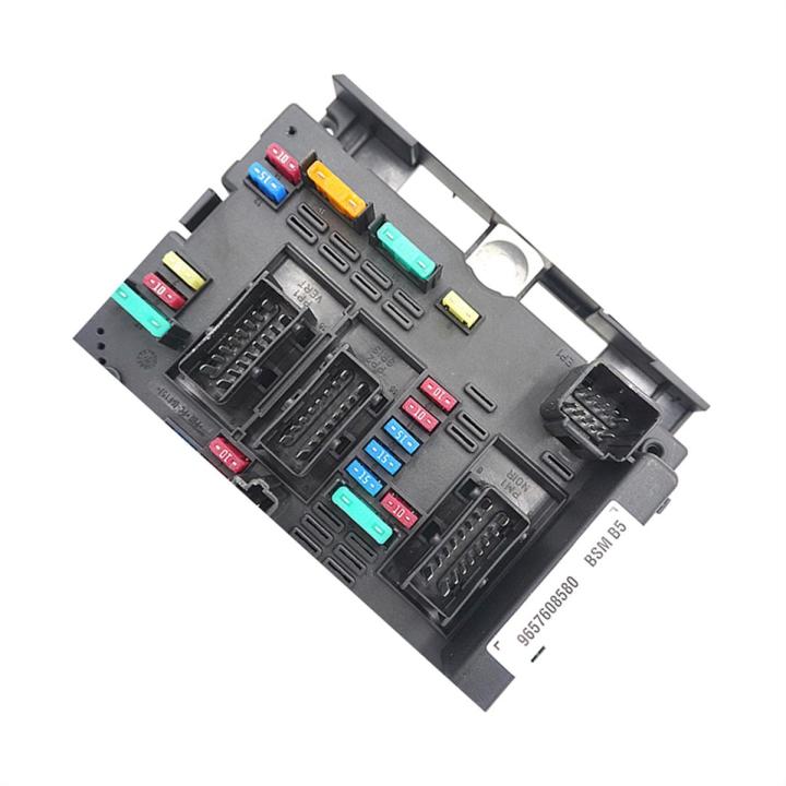 Fuse Box BSM B5 9657608580 6500Y1 for Peugeot 206 307 406 Citroen C2 C3 ...