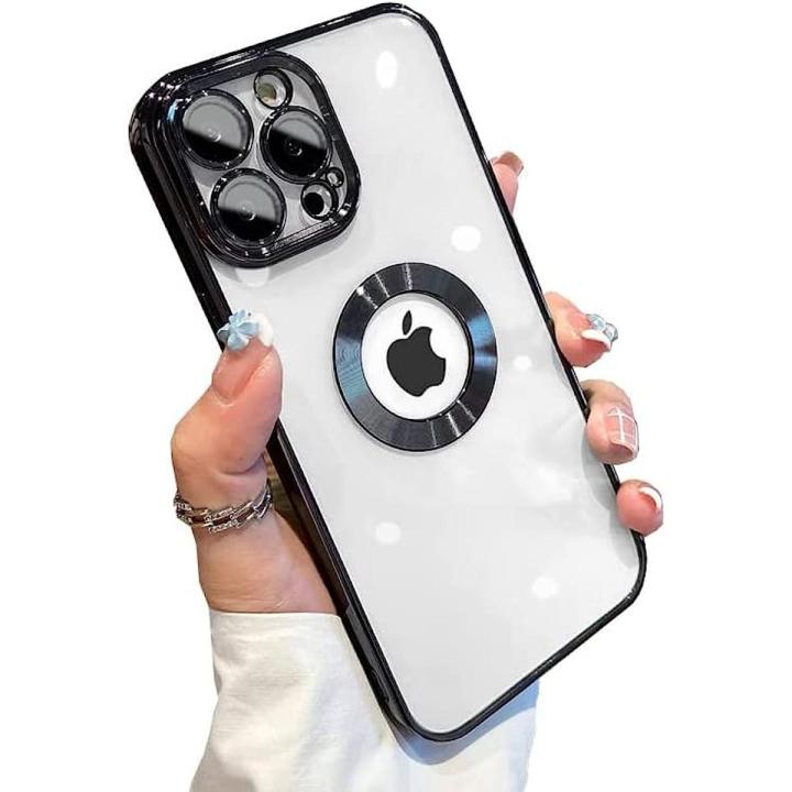 iPhone 12 Pro Max Case Cover with Camera Lens Protector Compatible with MagSafe Charger Anti-Scratch Shockproof Slim Design Clear Electroplated Color