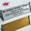 Customizable SS Metal Table Nameplate &gt;  Office Desk&gt; School Desk. 