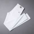 White Men's Jeans Four Seasons Affordable Luxury Fashion Pants Slim Straight Stretch Trousers Trendy Men's Pants.