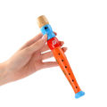 1 Pc Small Wooden Colorful Piccolo Flute for Kids Learning Rhythm Musical Instrument Early Education Music Sound Toys for Kids.