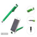 Universal 3 in 1 Capacitive Stylus Pen with Mobile Stand Holder, Writing Pen, Capacitive Pen for Mobile use, Compatible for Android Touch Screen.
