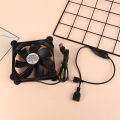 120MM 5V USB Fan Powered PC Router Fans With Stepless Speed Controller High Airflow Cooling Fan For Router Modem Receiver-Cola Kids. 