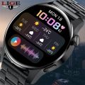 LIGE New Bluetooth Call Smart watch Men Full touch Screen Sports fitness watch Bluetooth is Suitable For Android ios Smart watch. 