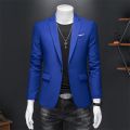 15 Color Fashion Mens Suit Jacket High Quality Slim Fit Solid Color Casual Business Mens Blazers Formal Office Wedding Suit Tops. 