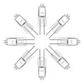 10pcs 12V G4 Halogen Bulb 12v G4 Bulb G4 Halogen Bulb Warm White Bulb Beads Crystal Lamp Halogen Bulb 5W/10W/20W/35W/50W.