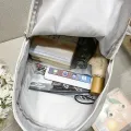 New Simple Canvas Backpack Solid Color School Shoulder Bag for Teenage Boys Girl Student Large Capacity Travel Bagpack. 
