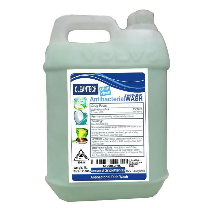 Cleantech Antibacterial Foaming Dish Wash- 5 Litre