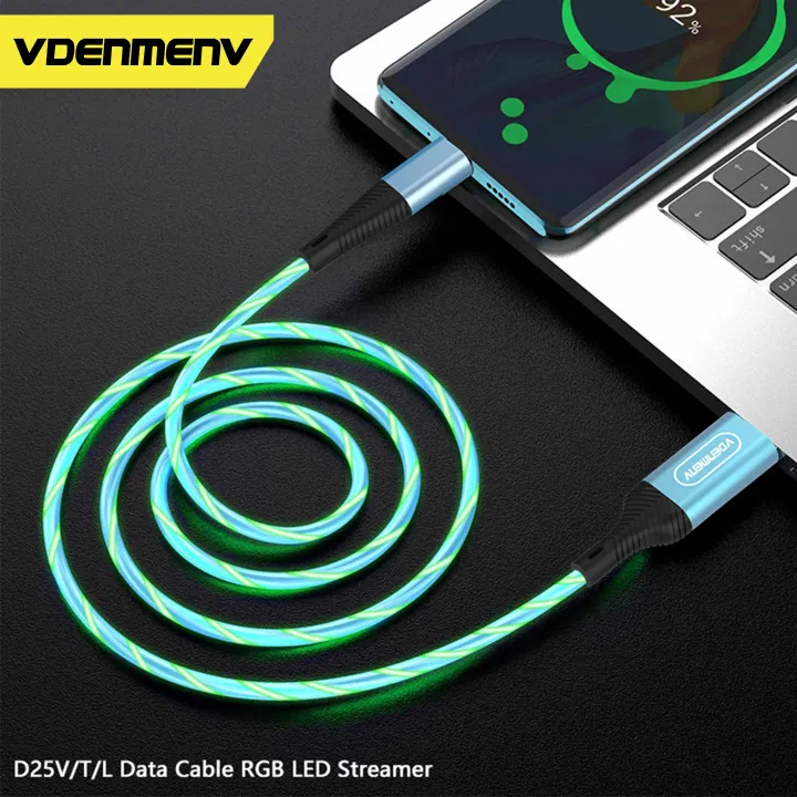 VDENMENV%20D25L%202.4A%20Lightning%20Data%20Cable%201Meter%20Lightning%20-%20Image%206