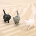 1PC Cute Mini PVC Animation Model Cat Doll Figures Toy Creative Handicraft Deco Leima. 