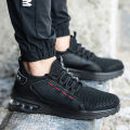 【selevn roind】 Breathable Men Work Safety Shoes Anti-smashing Steel Toe Cap Working Boots Construction Indestructible Work Sneakers Men Shoes.
