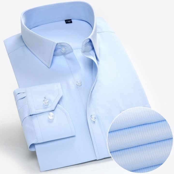Solid%20Men%20Formal%20Shirt%20Long%20Sleeve%20Plus%20Size%208xl%20Business%20Mens%20Dress%20Shirts%20Basical%20Office%20Male%20Clothing%20with%20Front%20Pocket%20White%20-%20Image%205