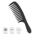 Wide Tooth Comb Detangling Hair Wide Comb Round Teeth Hairdress Comb Carbon Antistatic Comb Pro Salon Dyeing Styling Tools.