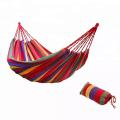 Portable Hammock Rainbow Color For Camping Made of Canvas. 