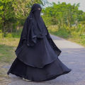 Muslim Women's High-Quality Burka Full Set - Original Dubai Cherry Fabric - Very Soft and Fashionable Burqa - Perfect for All Seasons and Occasions.
